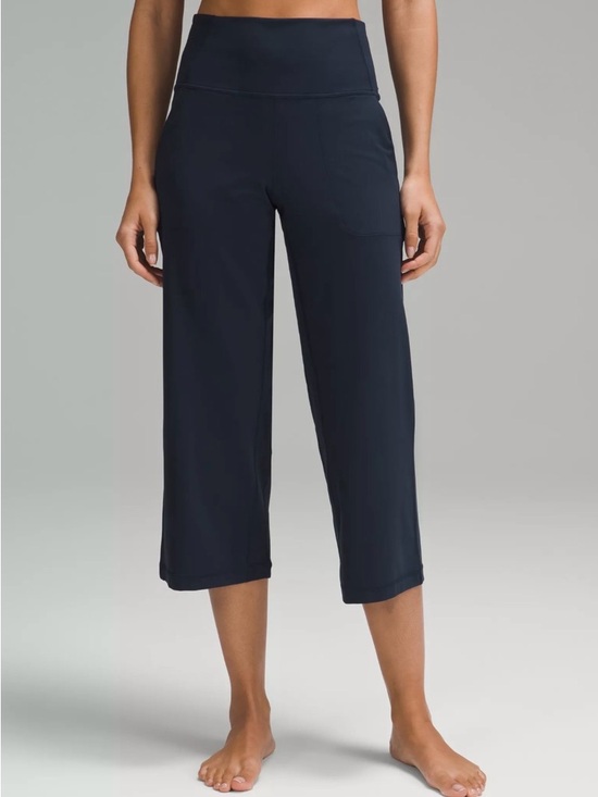 lululemon athletica Pants - Lululemon Align™ High-Rise Wide-Leg Crop 23" true navy, Women size 2